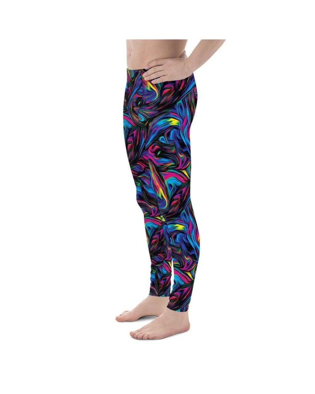 Psychedelic Neon Paint Meggings