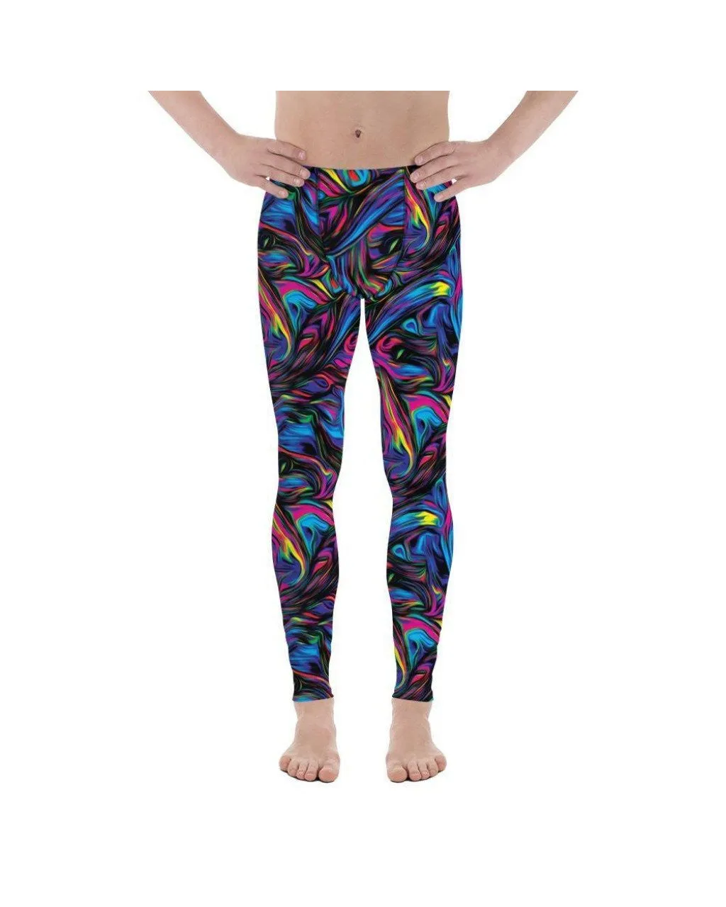 Psychedelic Neon Paint Meggings