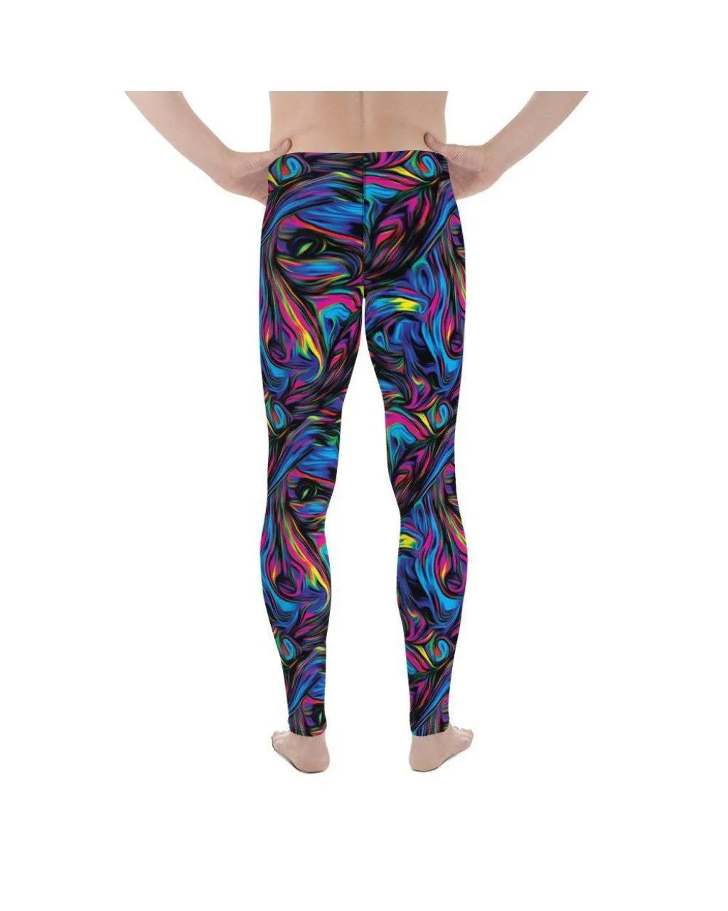 Psychedelic Neon Paint Meggings