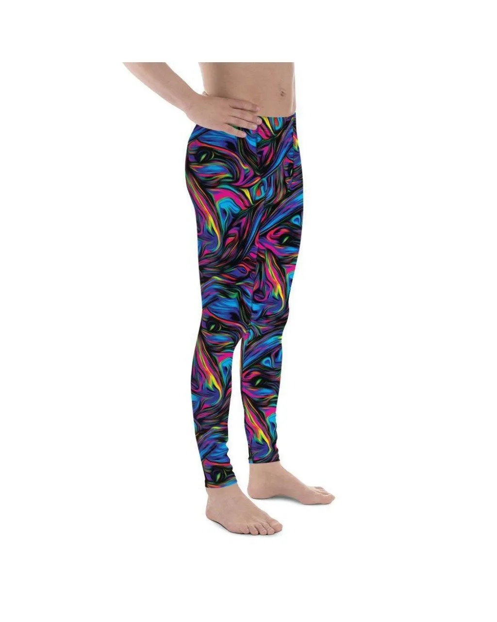 Psychedelic Neon Paint Meggings