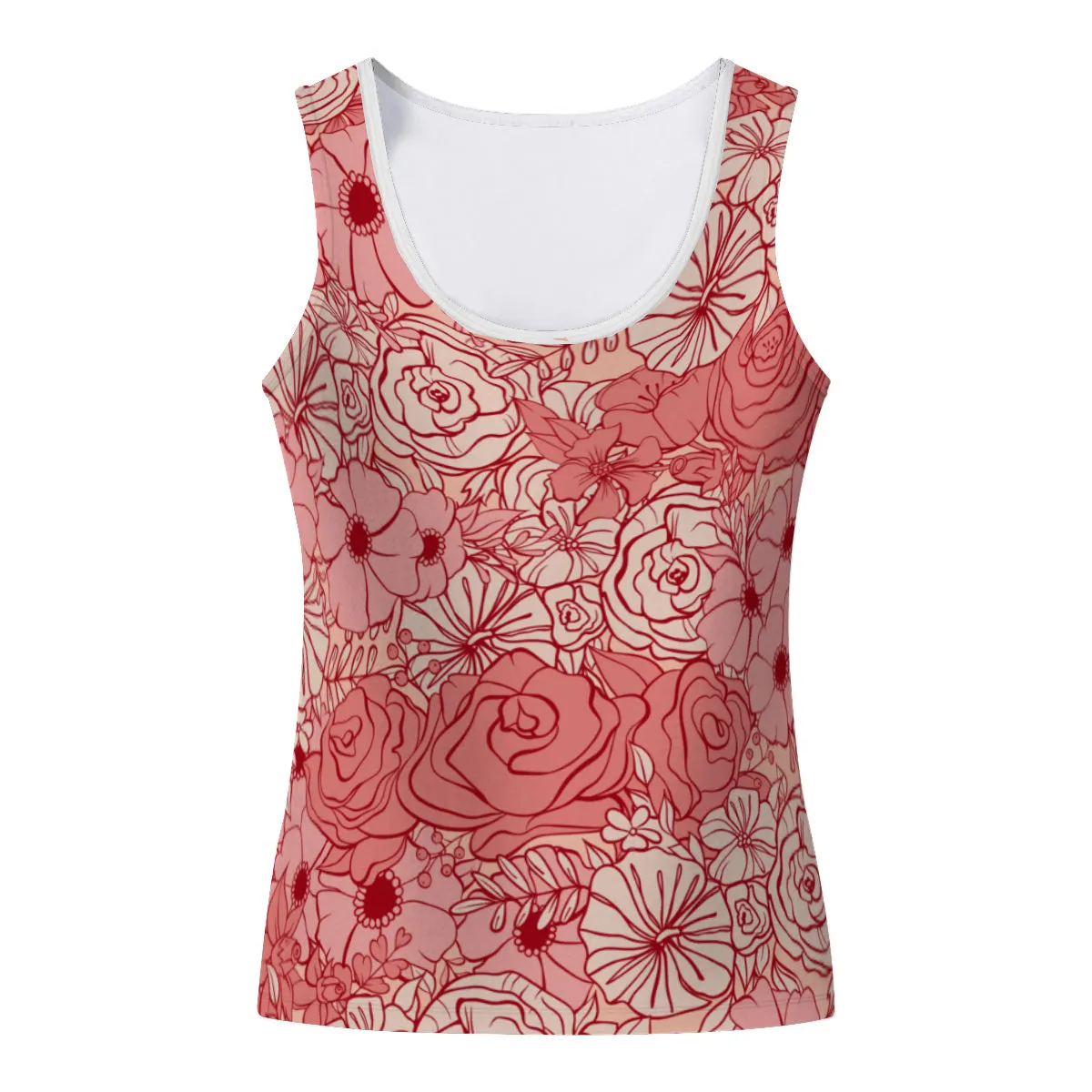 Red Rose Tank Top