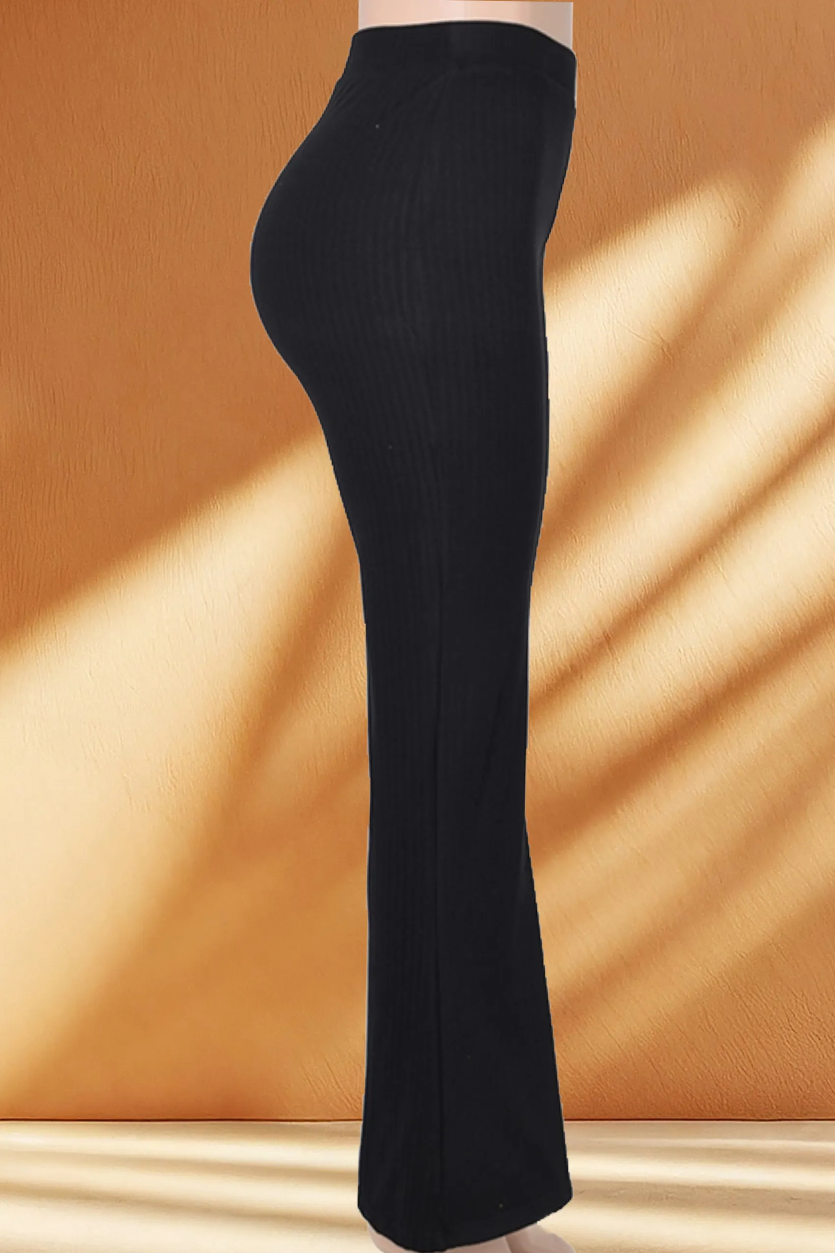 Ribbed Flare Pants