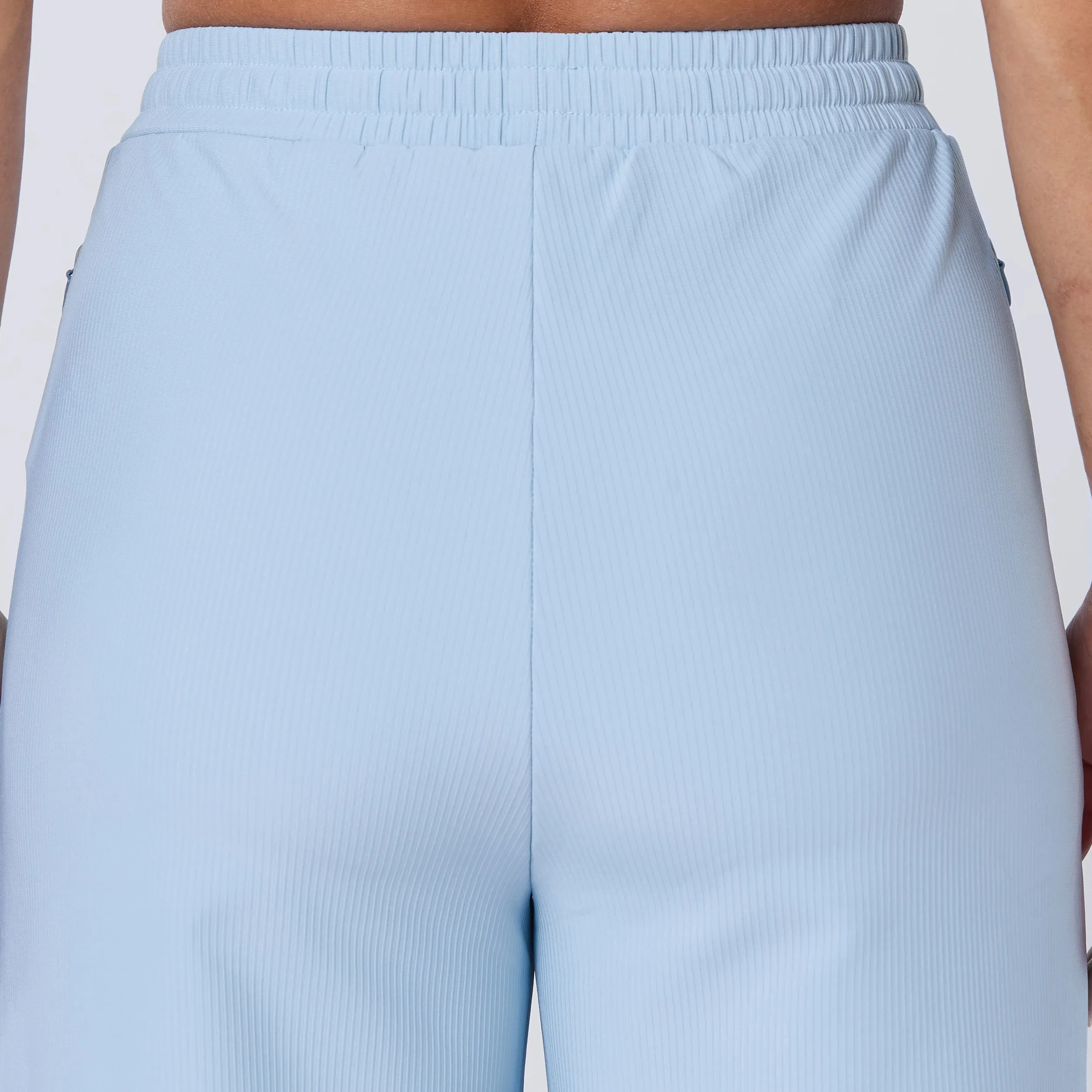 Ribbed Wide Leg Pants - Skyway