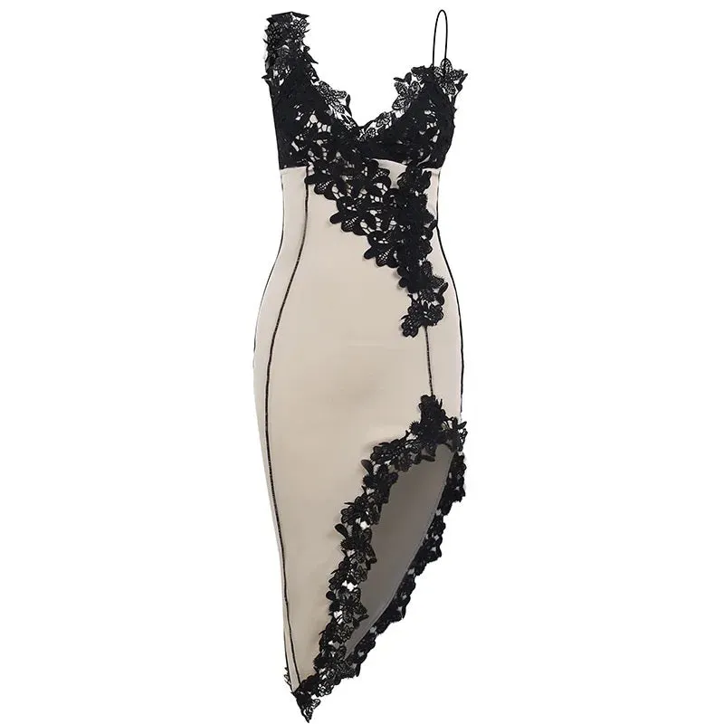Serafima Crochet Lace Midi Dress