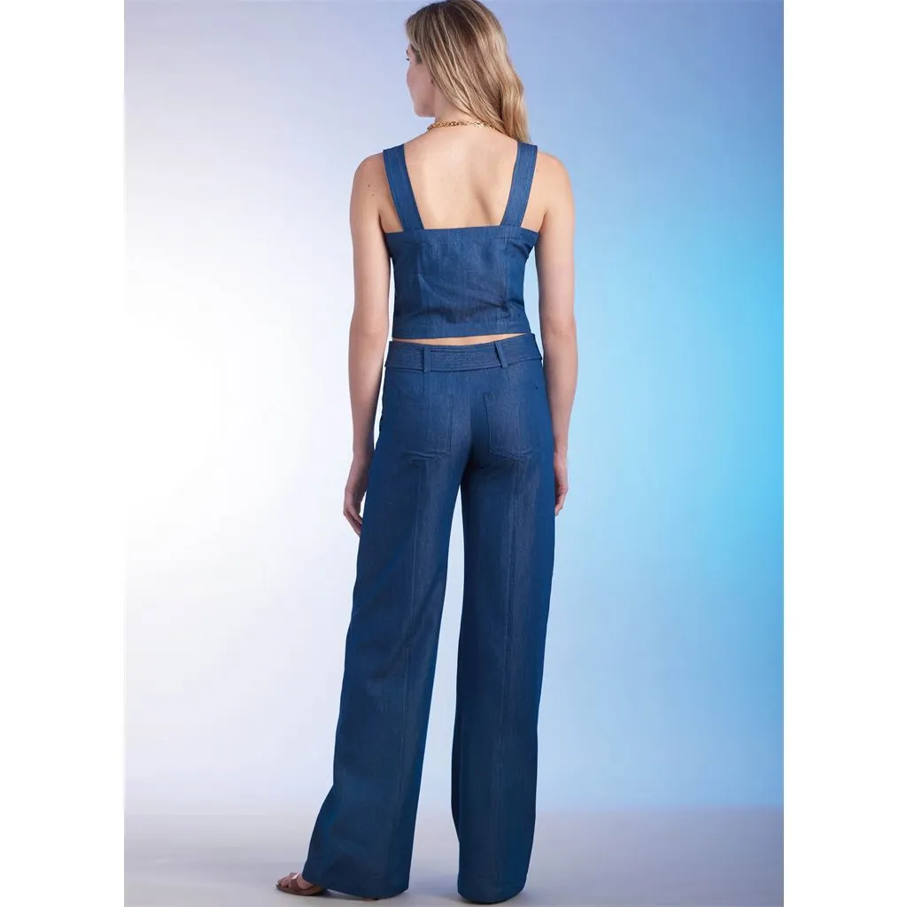 Simplicity Sewing Pattern S9755 Misses' Top, Skirt, Pants and Shorts