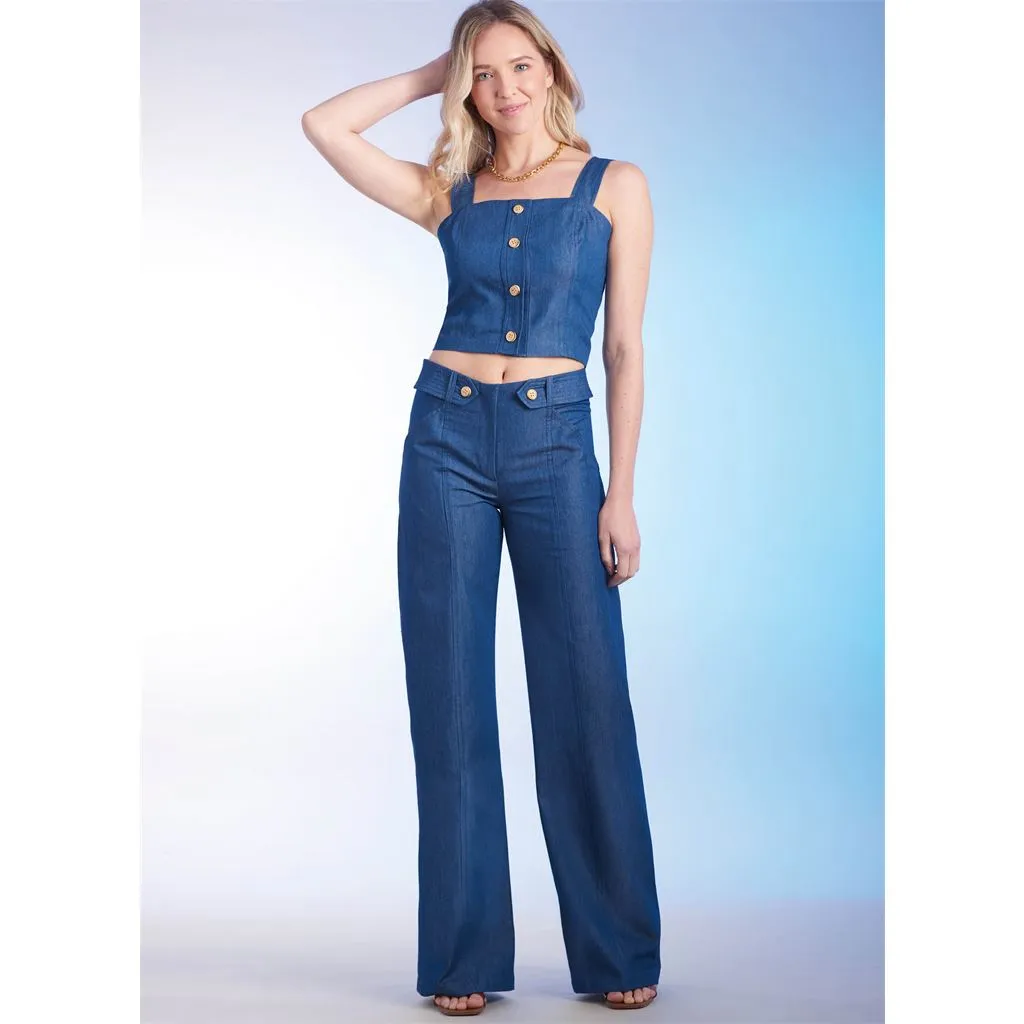 Simplicity Sewing Pattern S9755 Misses' Top, Skirt, Pants and Shorts