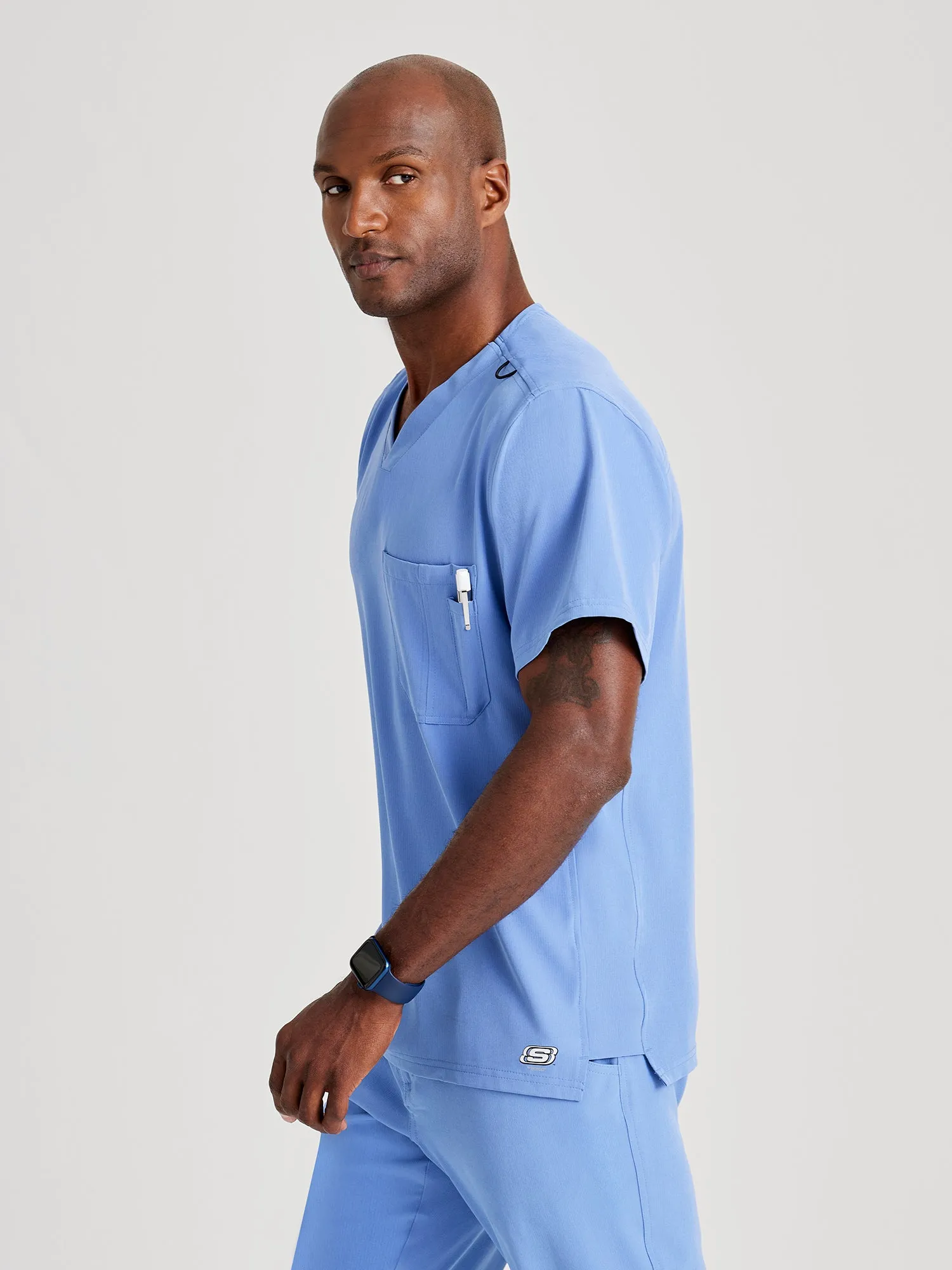 Skechers Mens Aspire front-Pocket Scrub Set