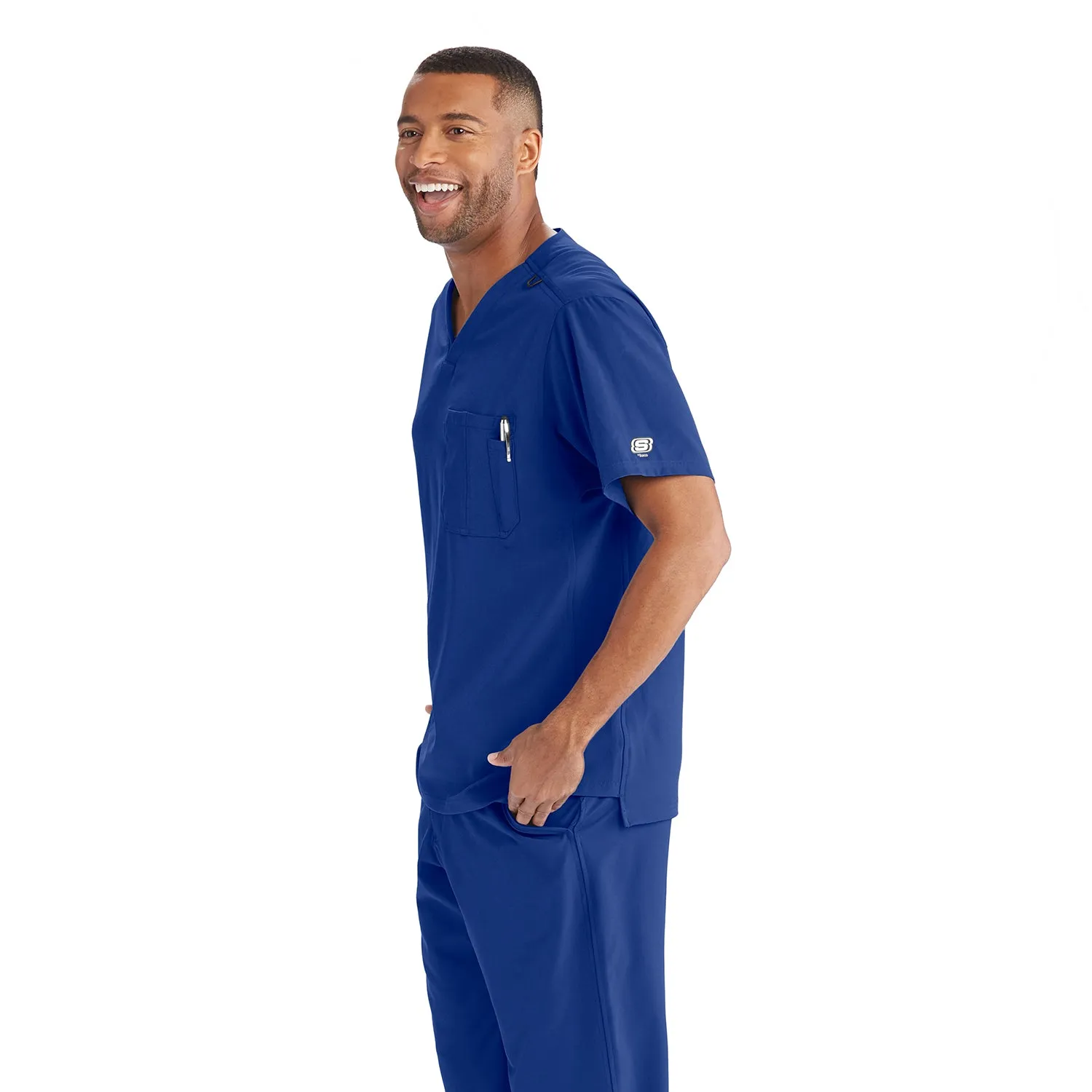 Skechers Mens Aspire front-Pocket Scrub Set