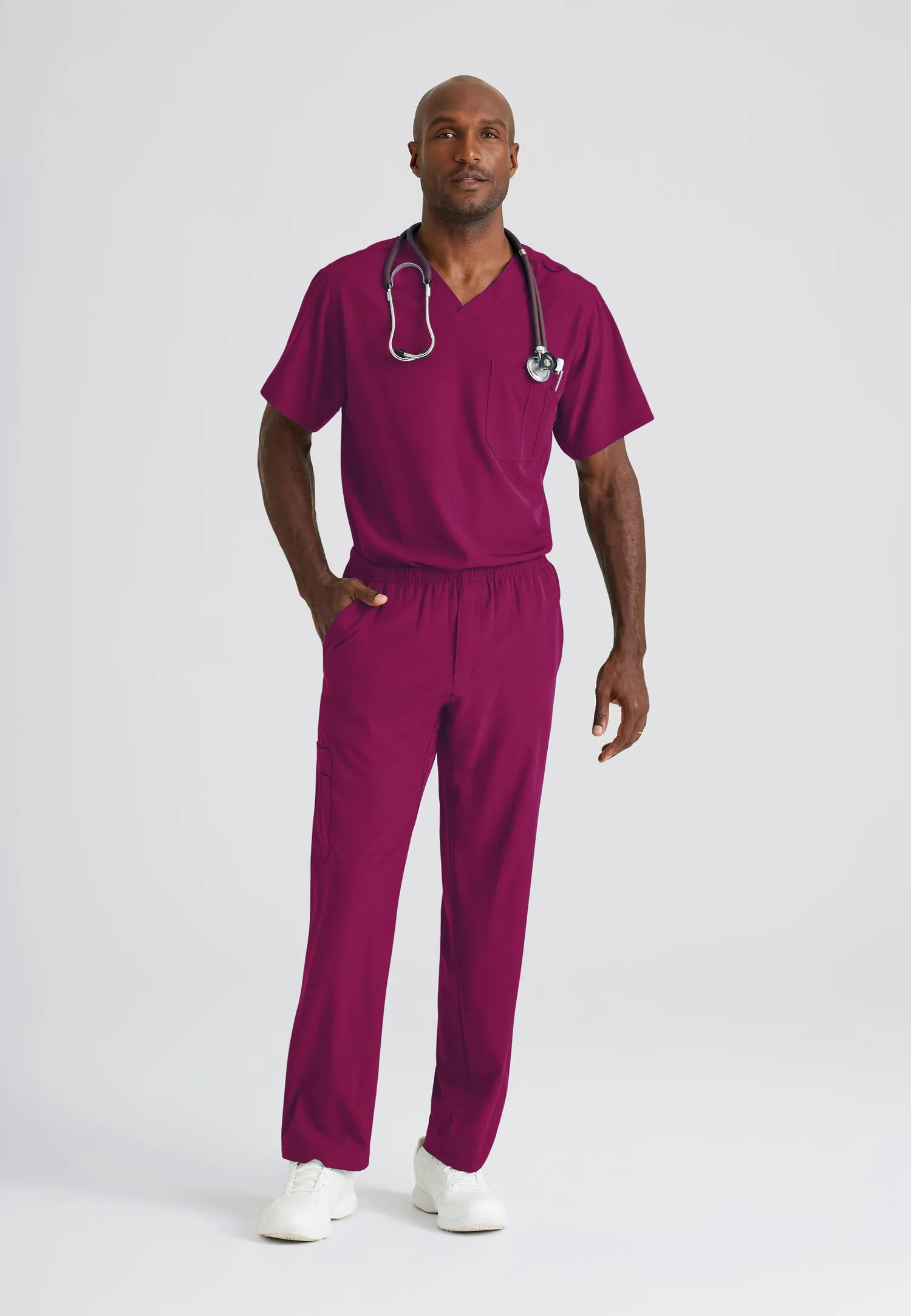 Skechers Mens Aspire front-Pocket Scrub Set