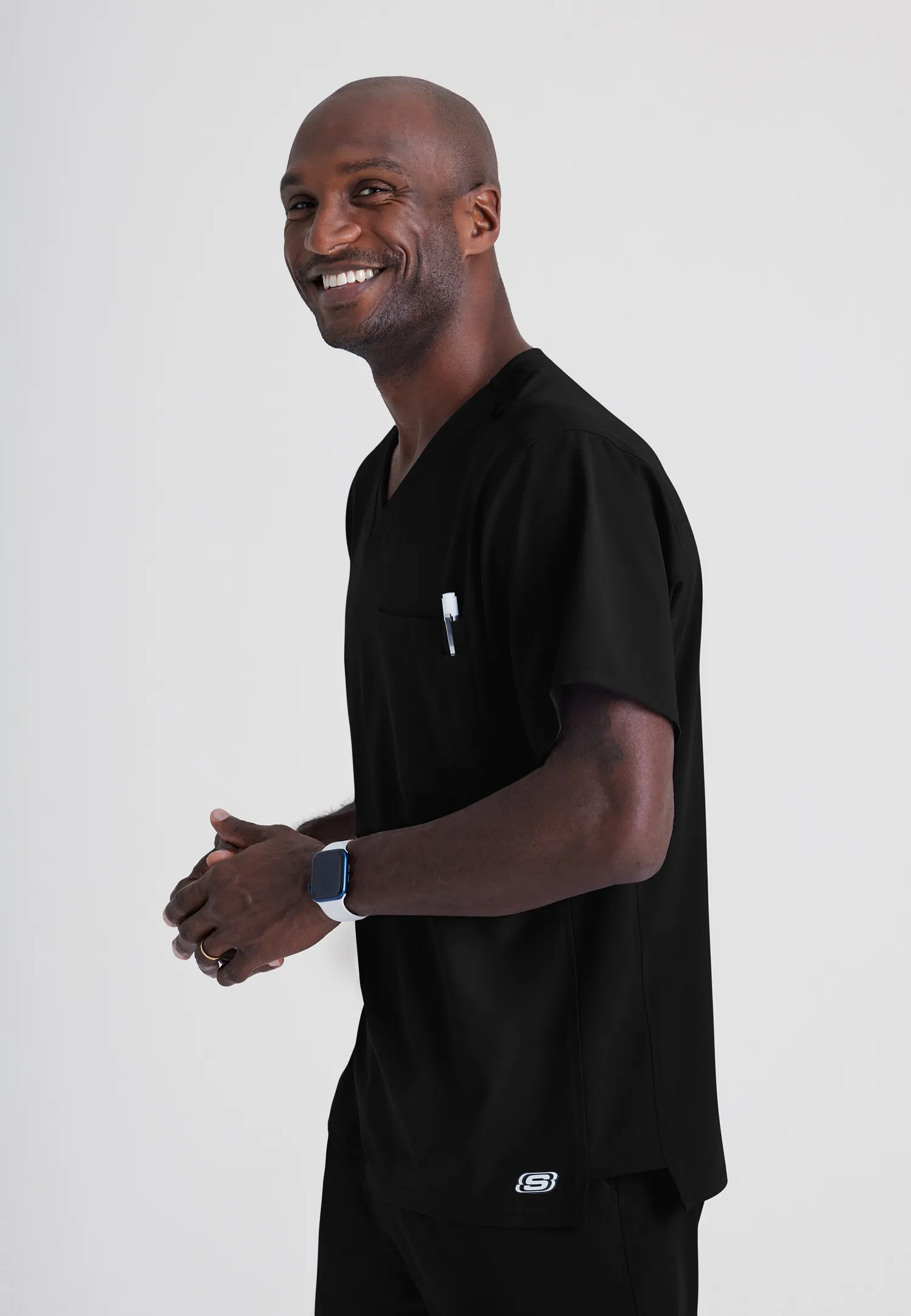 Skechers Mens Aspire front-Pocket Scrub Set