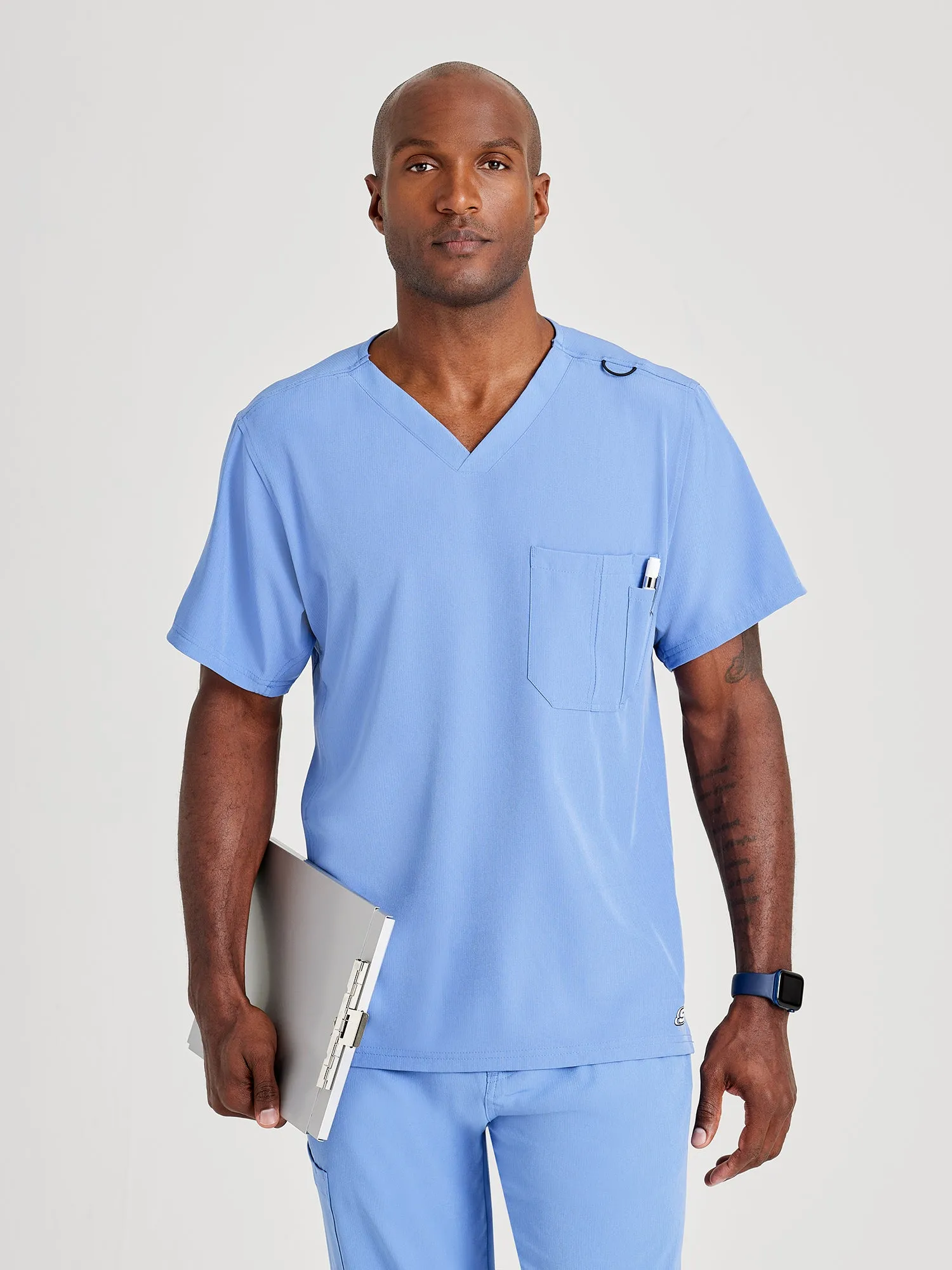 Skechers Mens Aspire front-Pocket Scrub Set