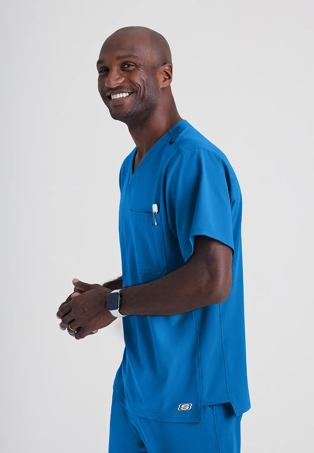Skechers Mens Aspire front-Pocket Scrub Set