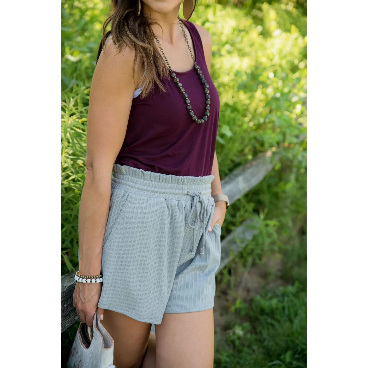 Striped Basic Shorts