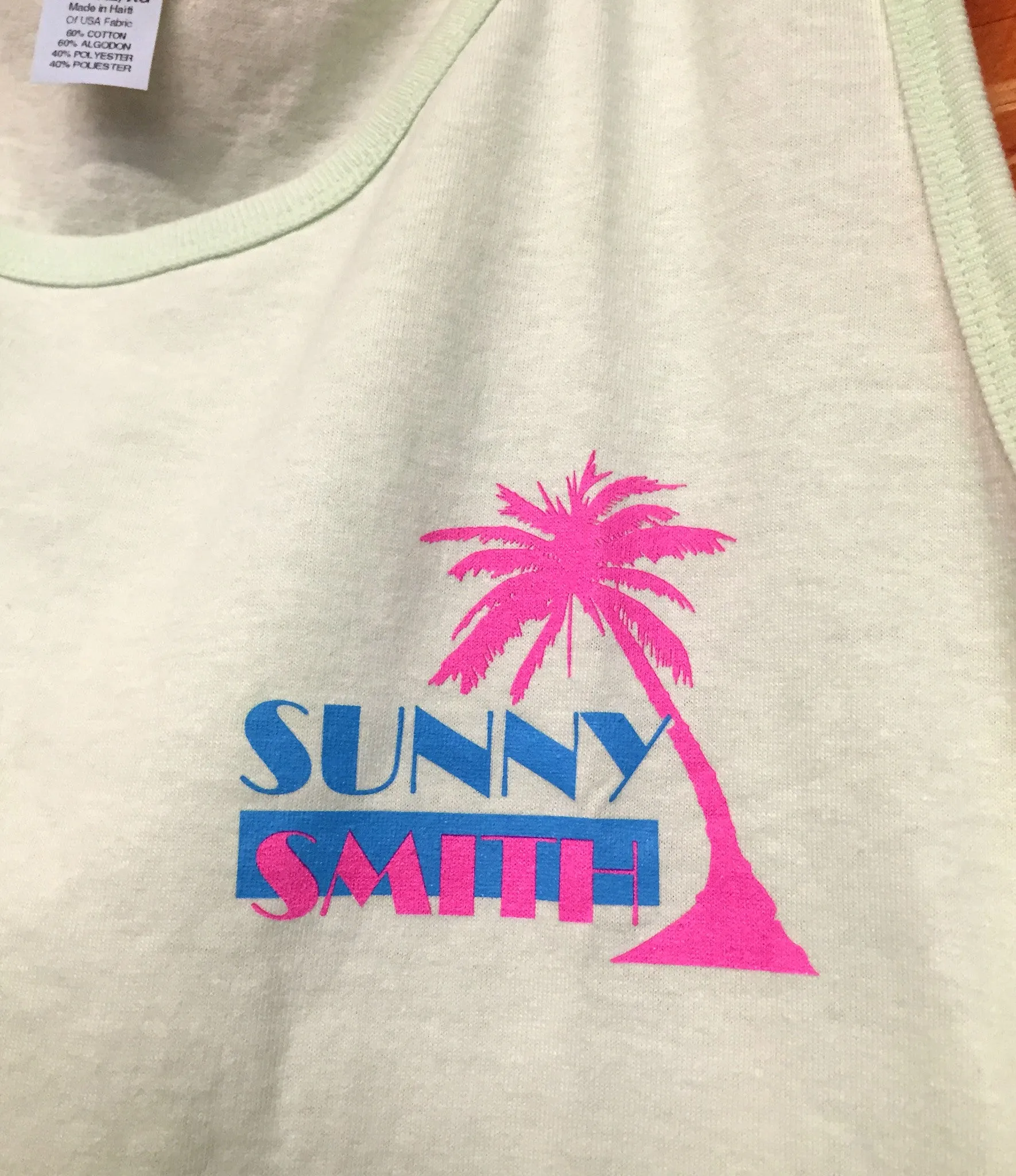 Sunny Smith Mens Tank - Light Green