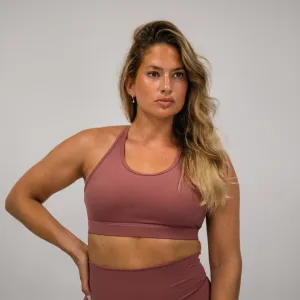 Sweat Sports Bra - Coral