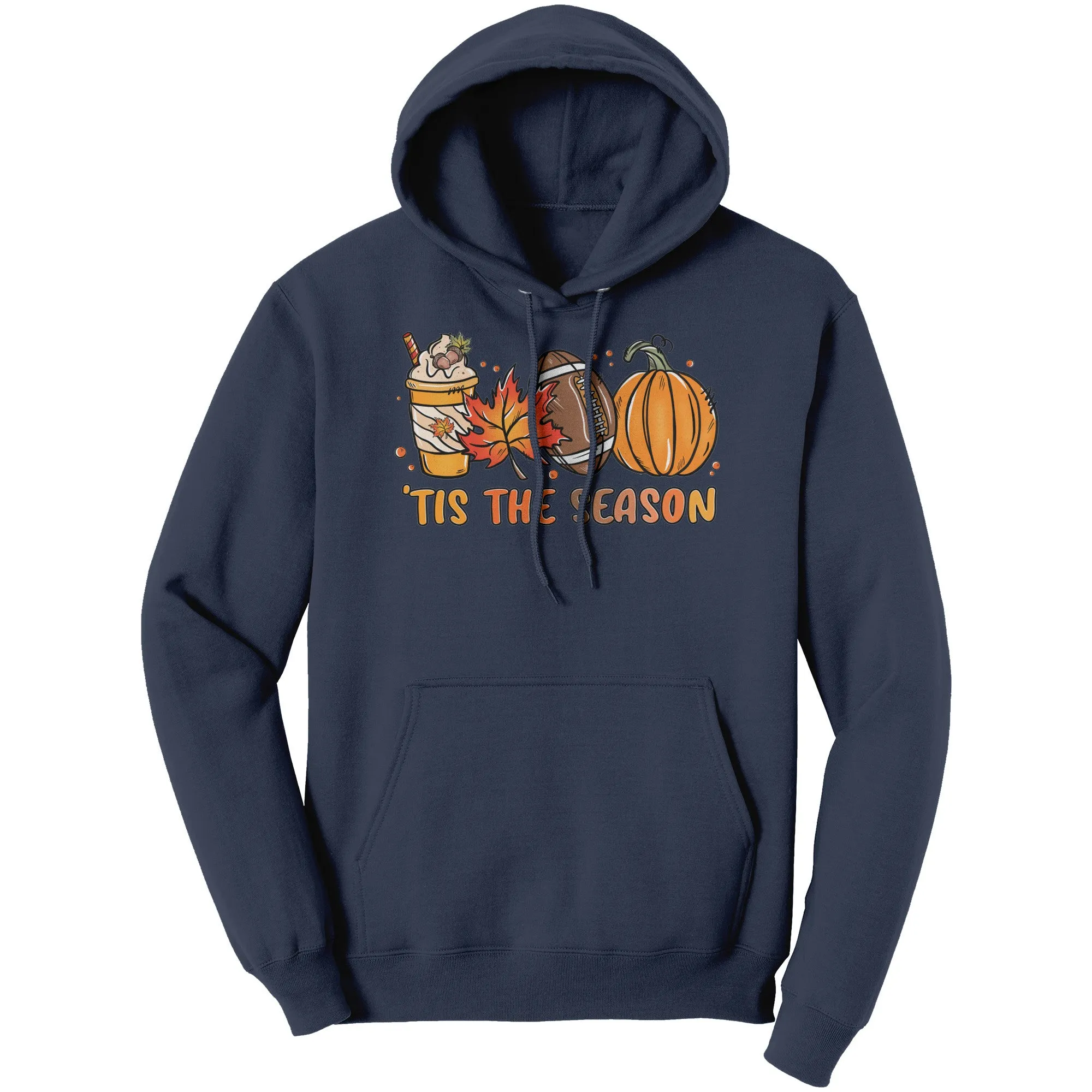 Tis the Season, Autumn, Football, Pumpkin Spice Unisex HOODIE