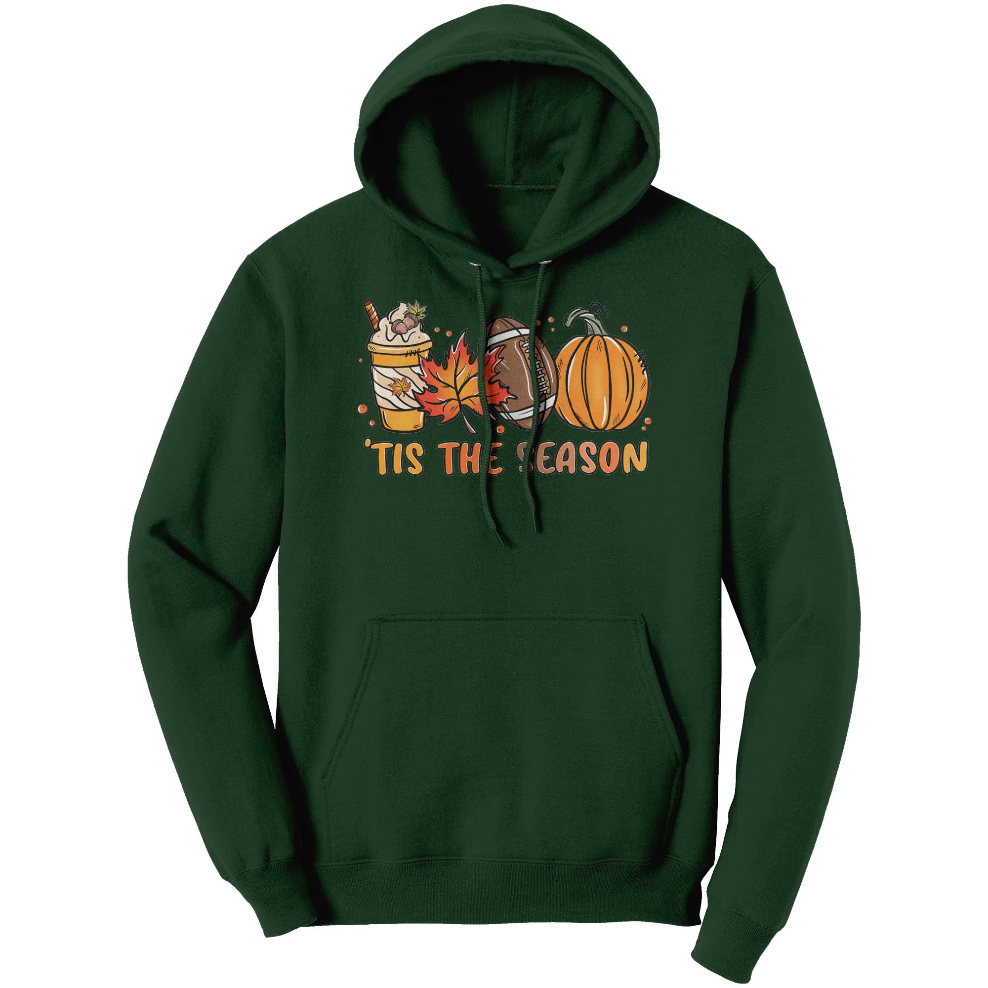 Tis the Season, Autumn, Football, Pumpkin Spice Unisex HOODIE