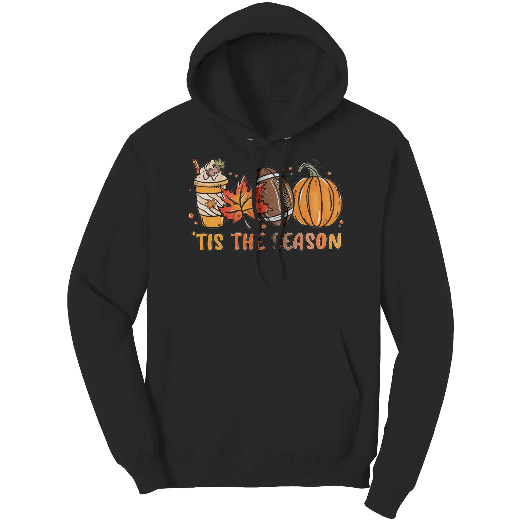 Tis the Season, Autumn, Football, Pumpkin Spice Unisex HOODIE