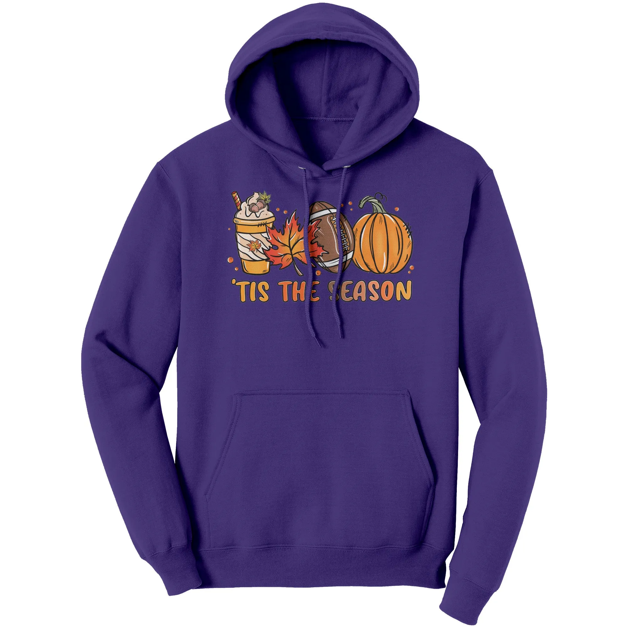 Tis the Season, Autumn, Football, Pumpkin Spice Unisex HOODIE