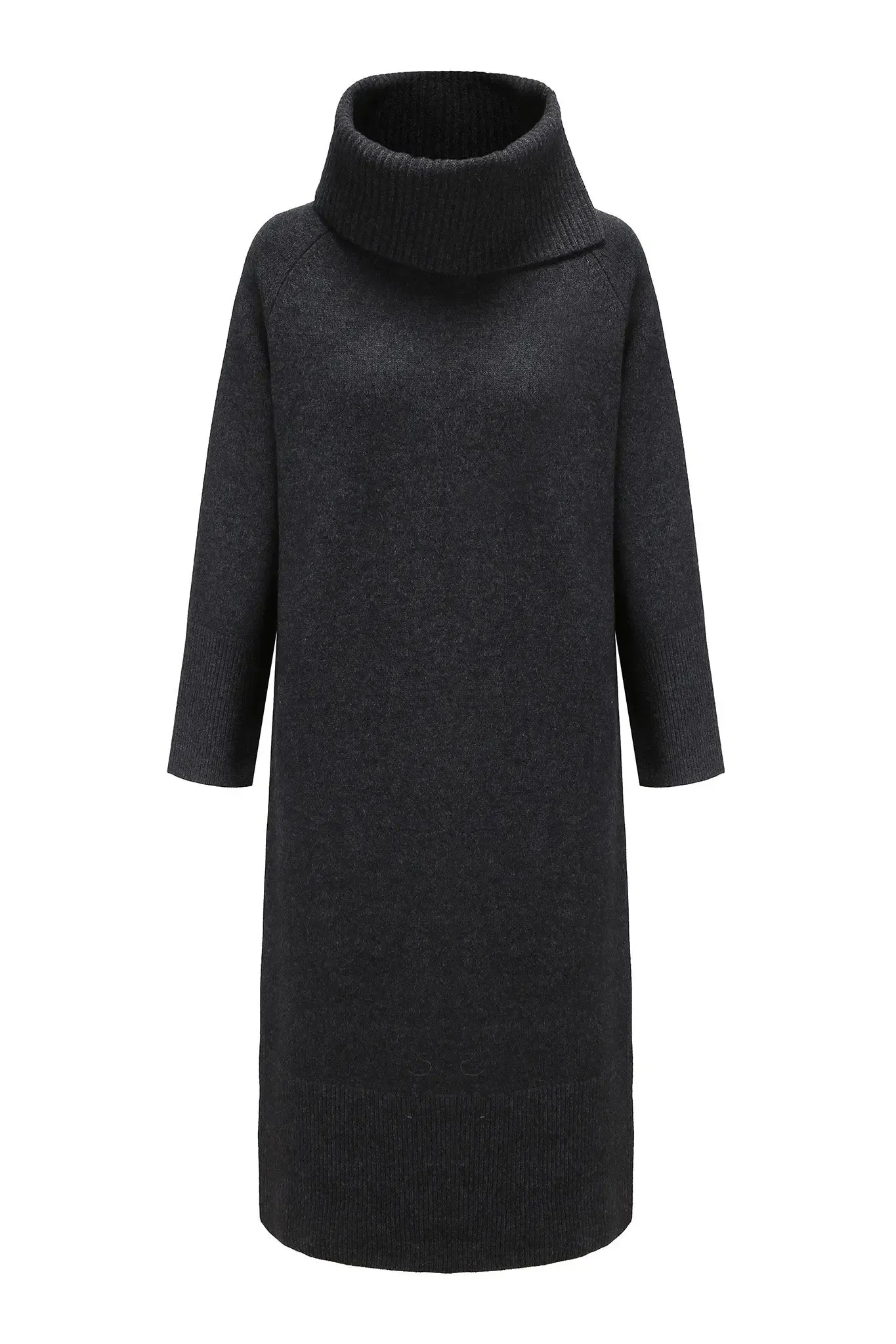 Turtleneck Merino Wool Sweater Dress