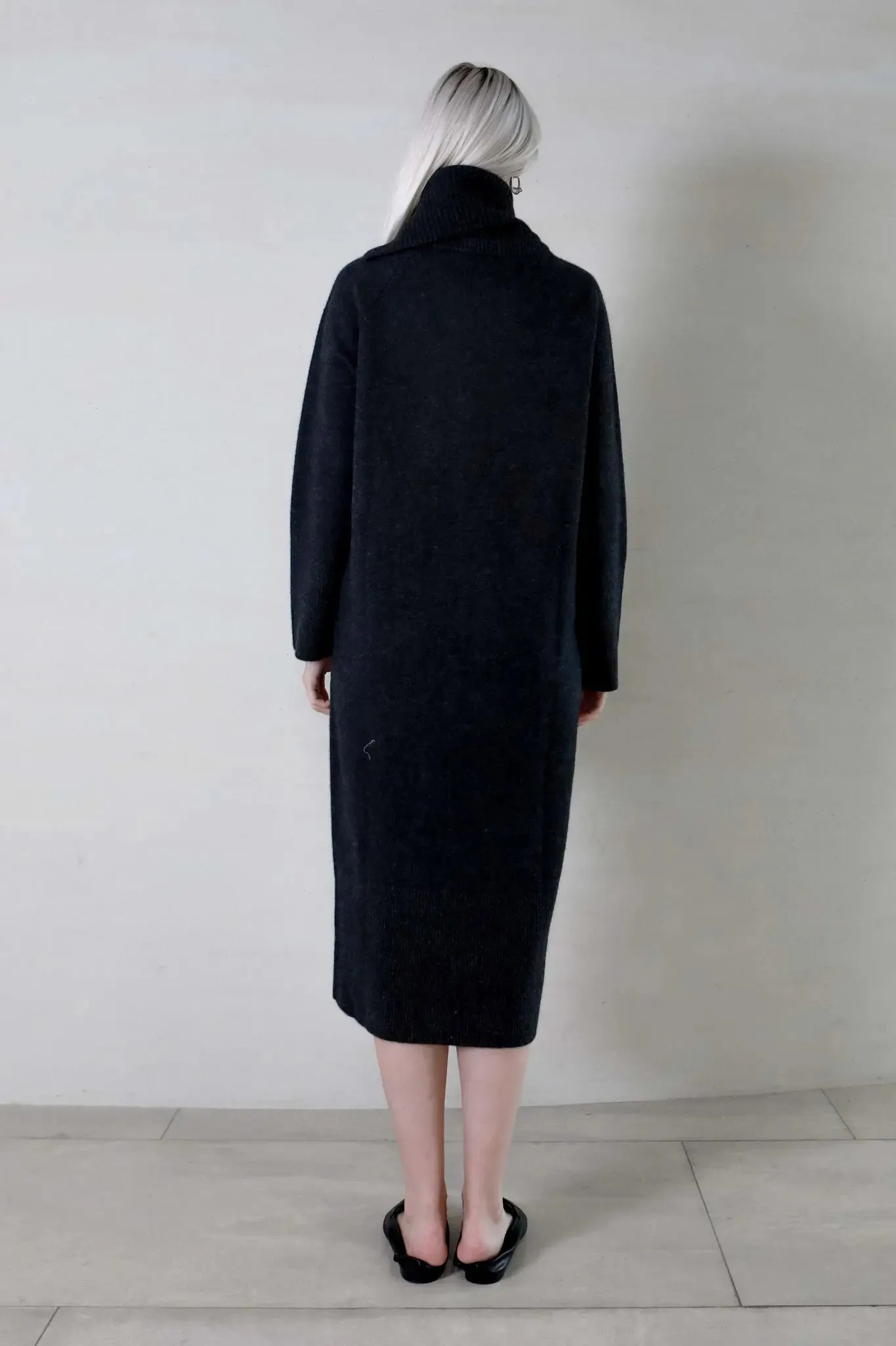 Turtleneck Merino Wool Sweater Dress