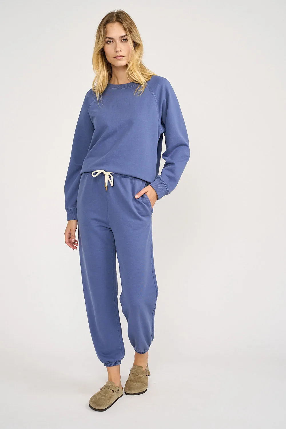 Vintage Fleece Jogger - Blue Indigo