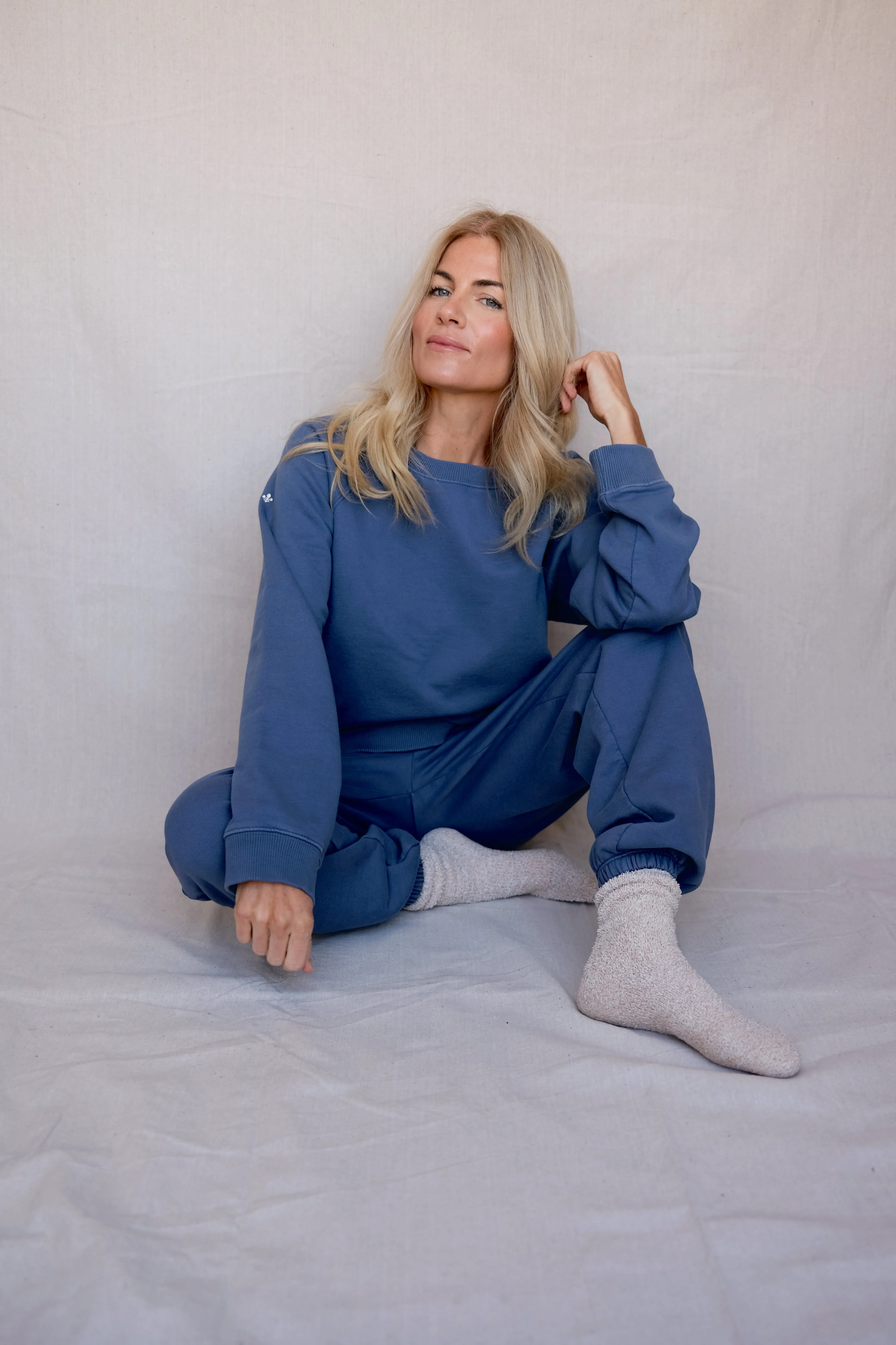 Vintage Fleece Jogger - Blue Indigo