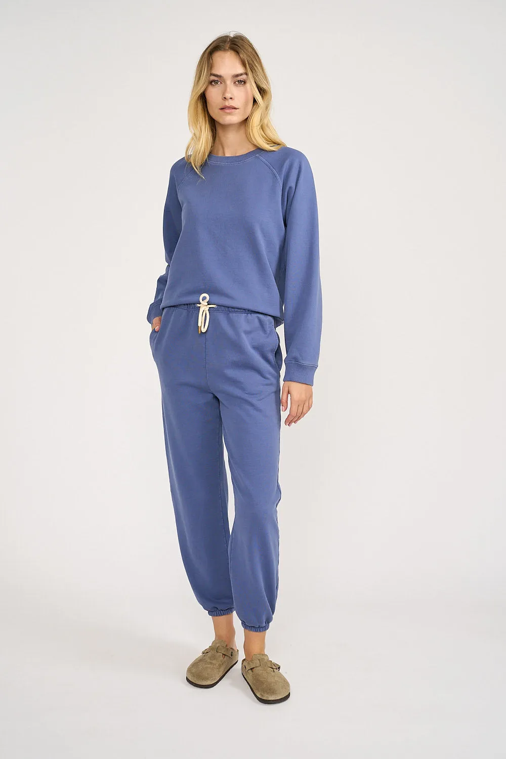 Vintage Fleece Jogger - Blue Indigo