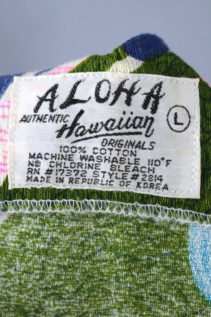Vintage Pink and Blue Aloha Sundress