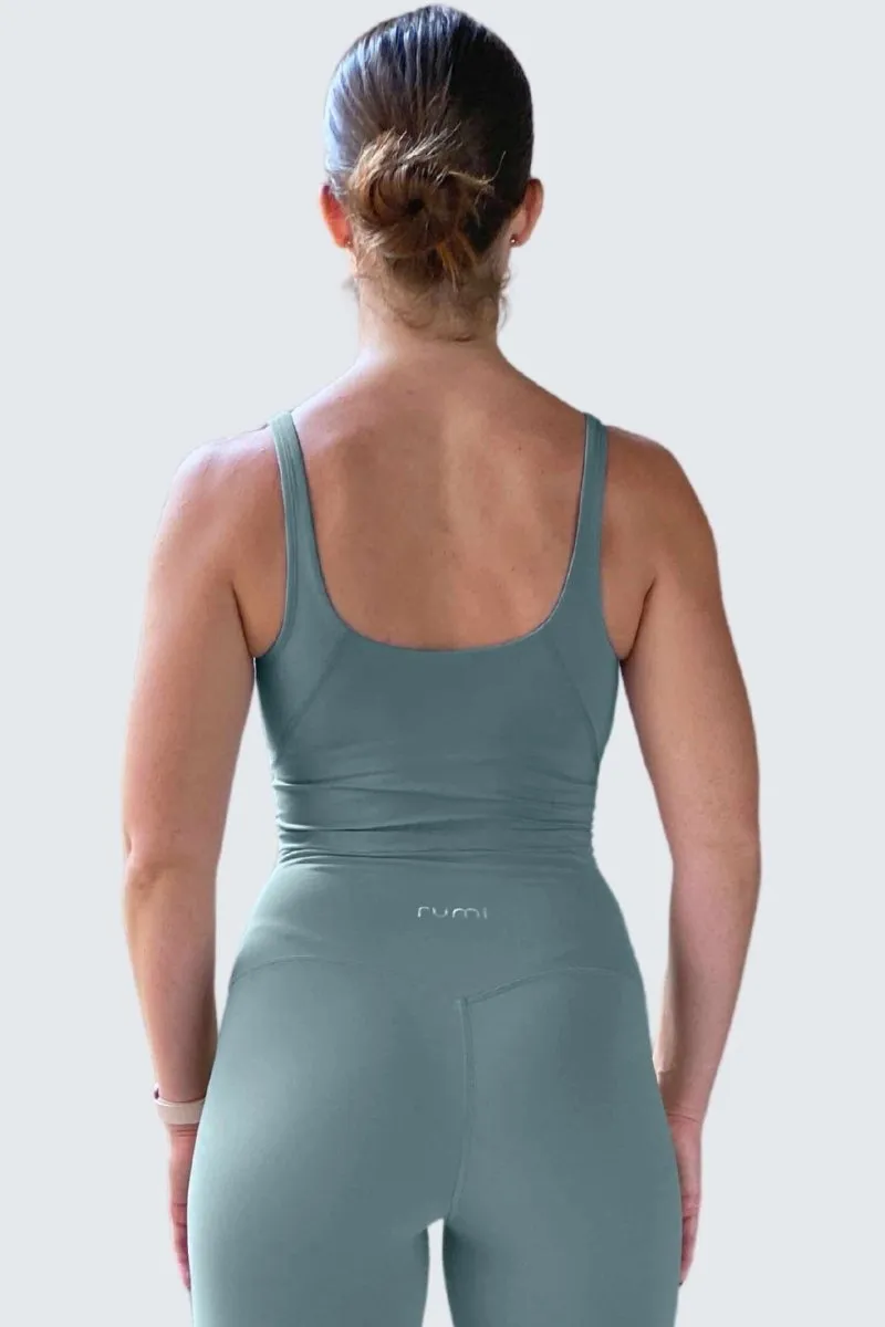 W SunSoft Tank Bra - Teal Light
