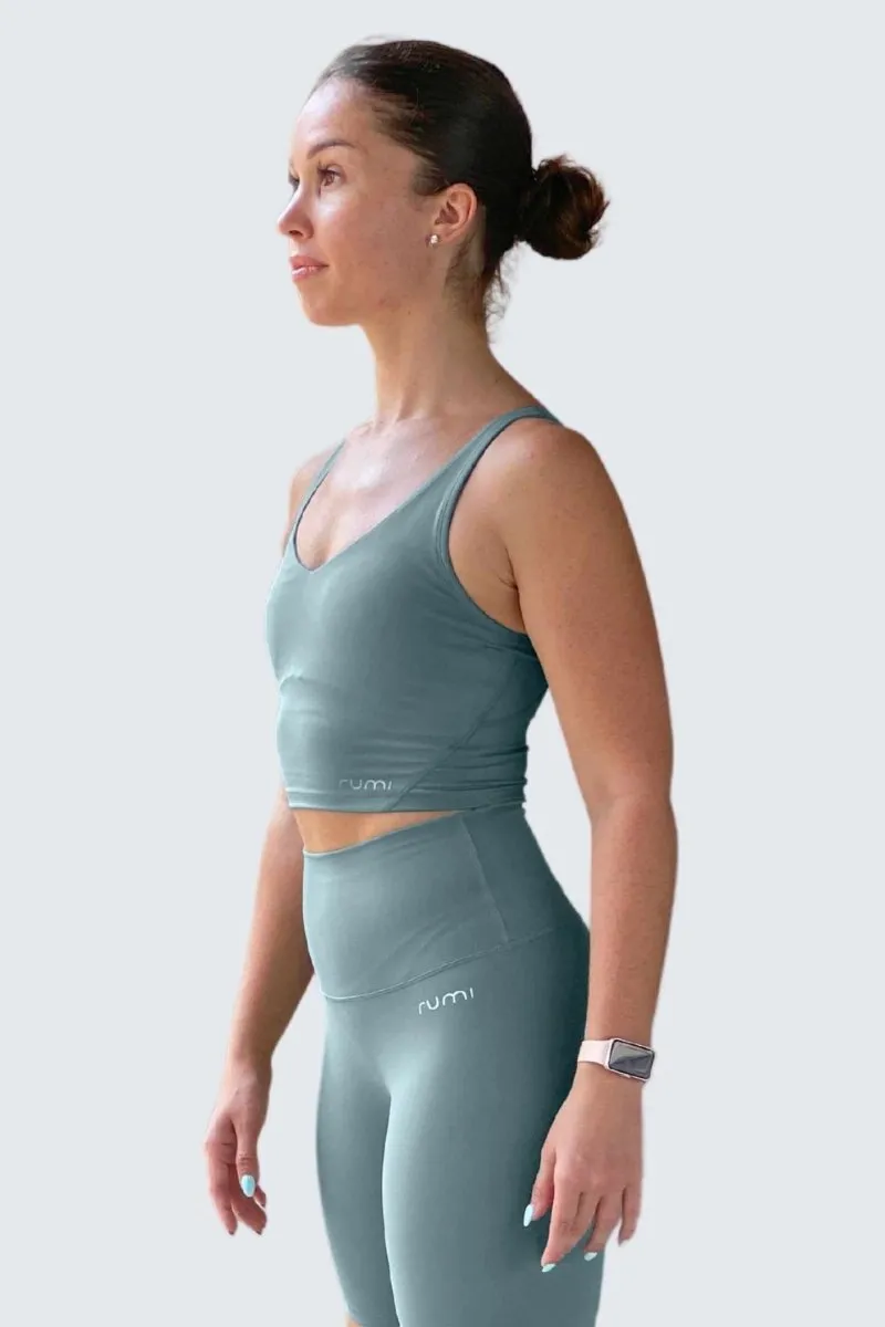 W SunSoft Tank Bra - Teal Light