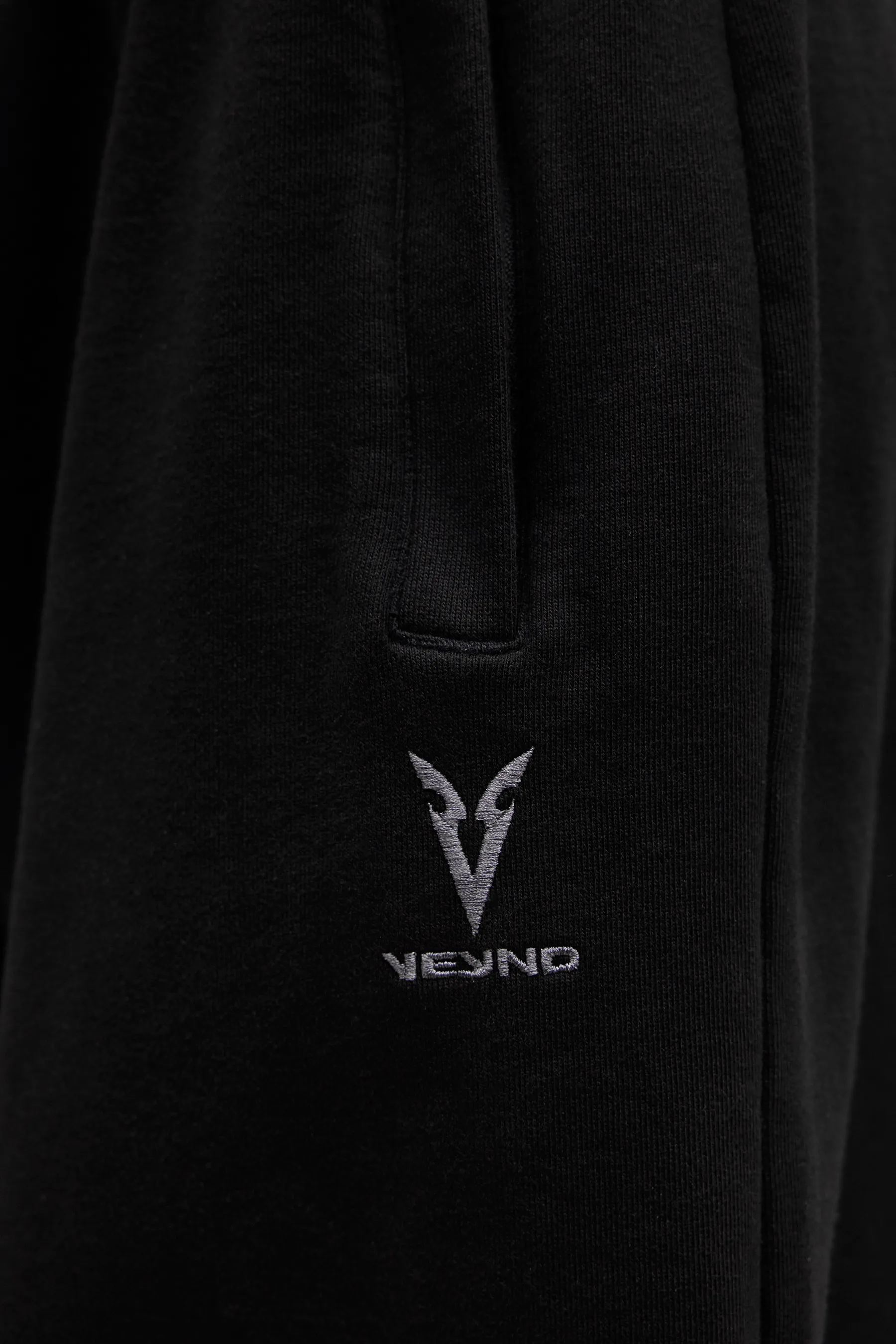 WIDE LEG JOGGERS - Black