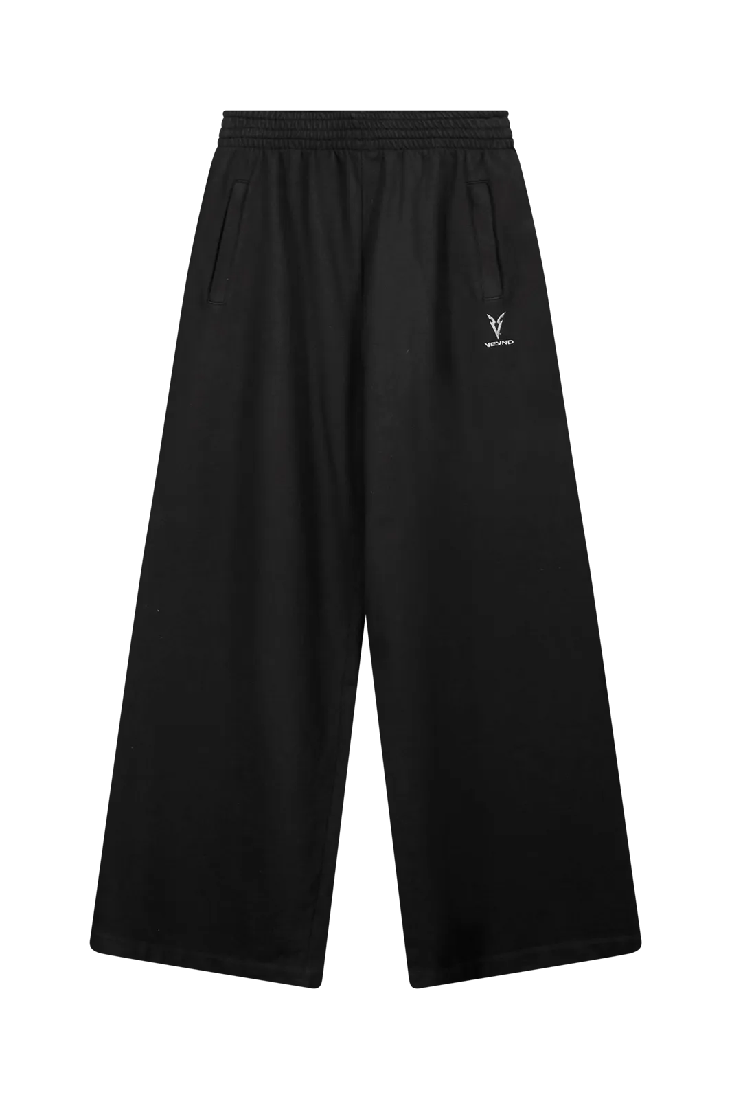 WIDE LEG JOGGERS - Black