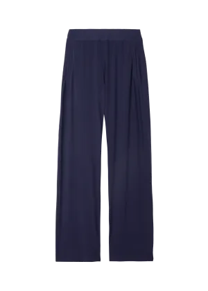 Wide leg tricot pants